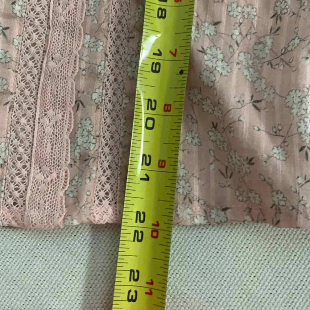 LoveShackFancy Cottage Core pink long sleeve Stevie Top size small - Image 8