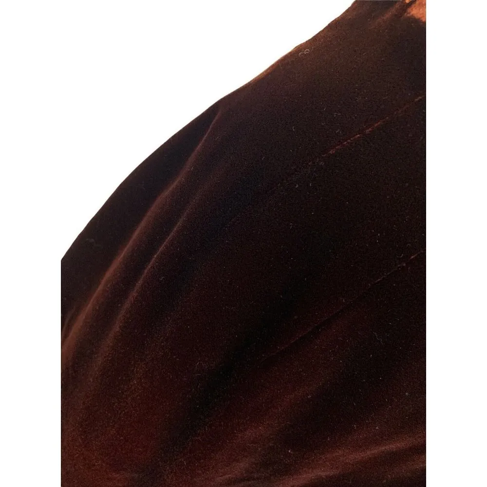 Liz Claiborne Vintage Burgundy Velvet Skirt Womens 10 Pencil A-Line Academia - Image 3