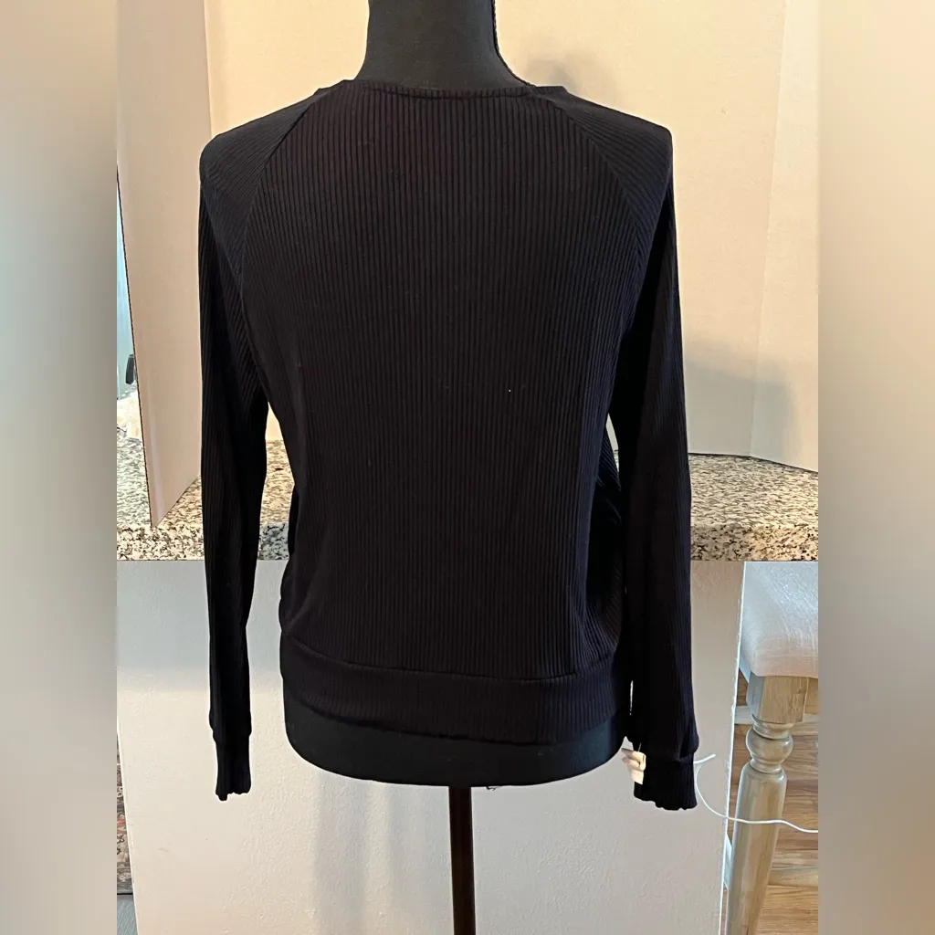 Amour Vert Black Bomber Zip Up Cardigan - Image 3