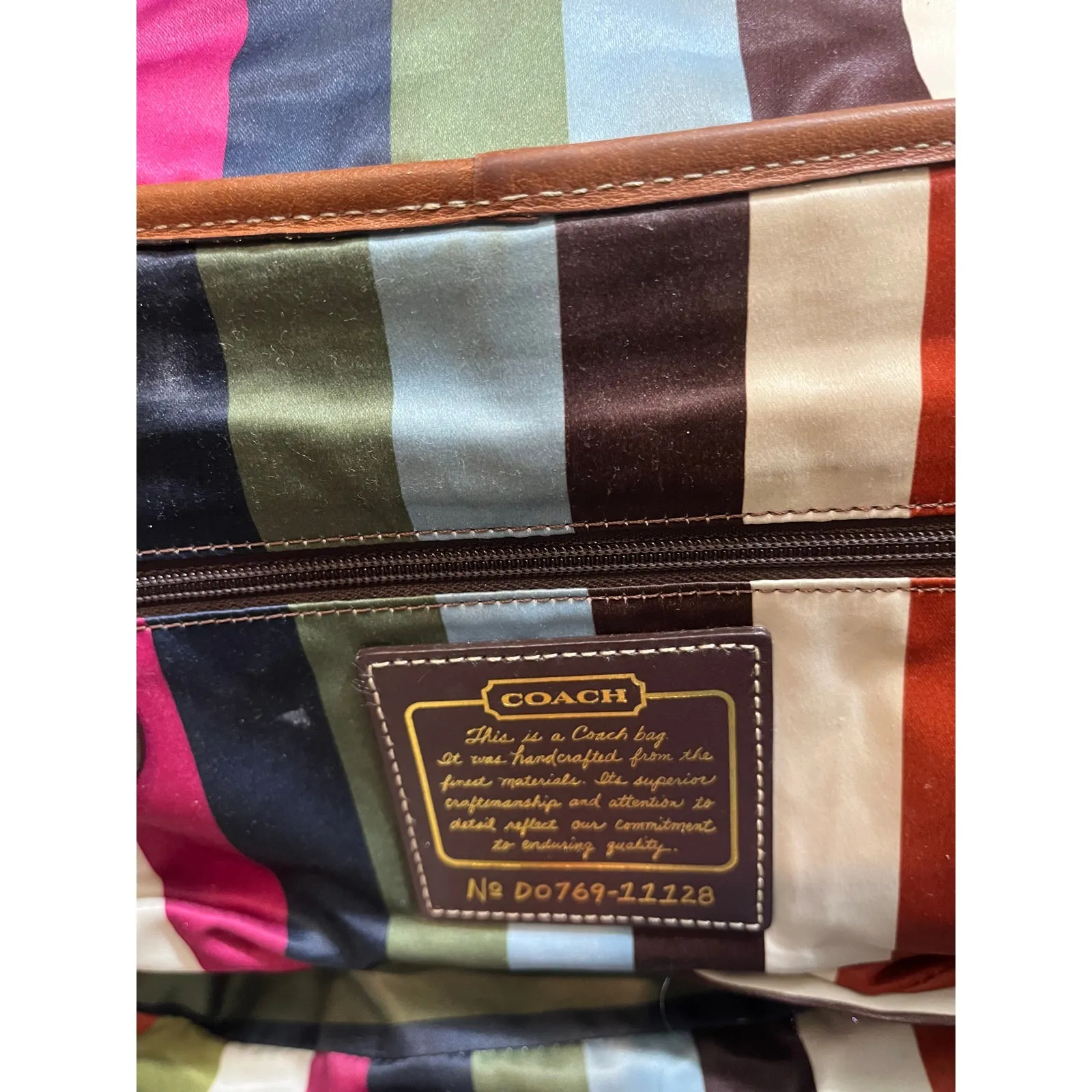 Coach Y2K 11128 65th Anniversary Whiskey Legacy Leigh With Vachetta Leather - Image 11