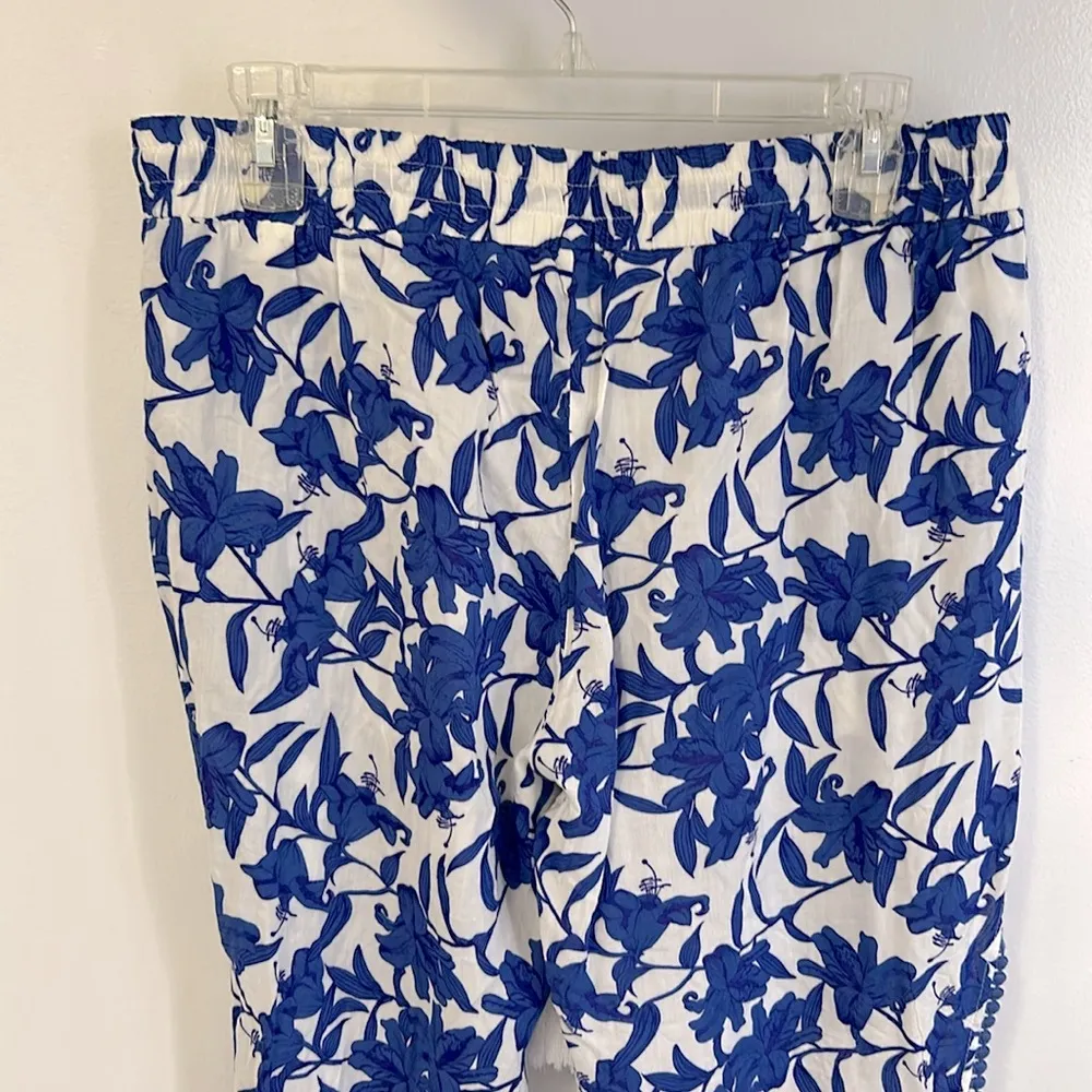 Solitaire Swim Split Leg Tie Hem Beach Pants Size L - Image 4