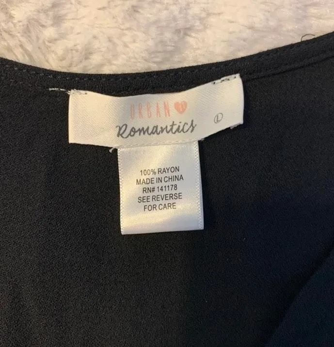 Urban Romantics Black Blouse - Image 3