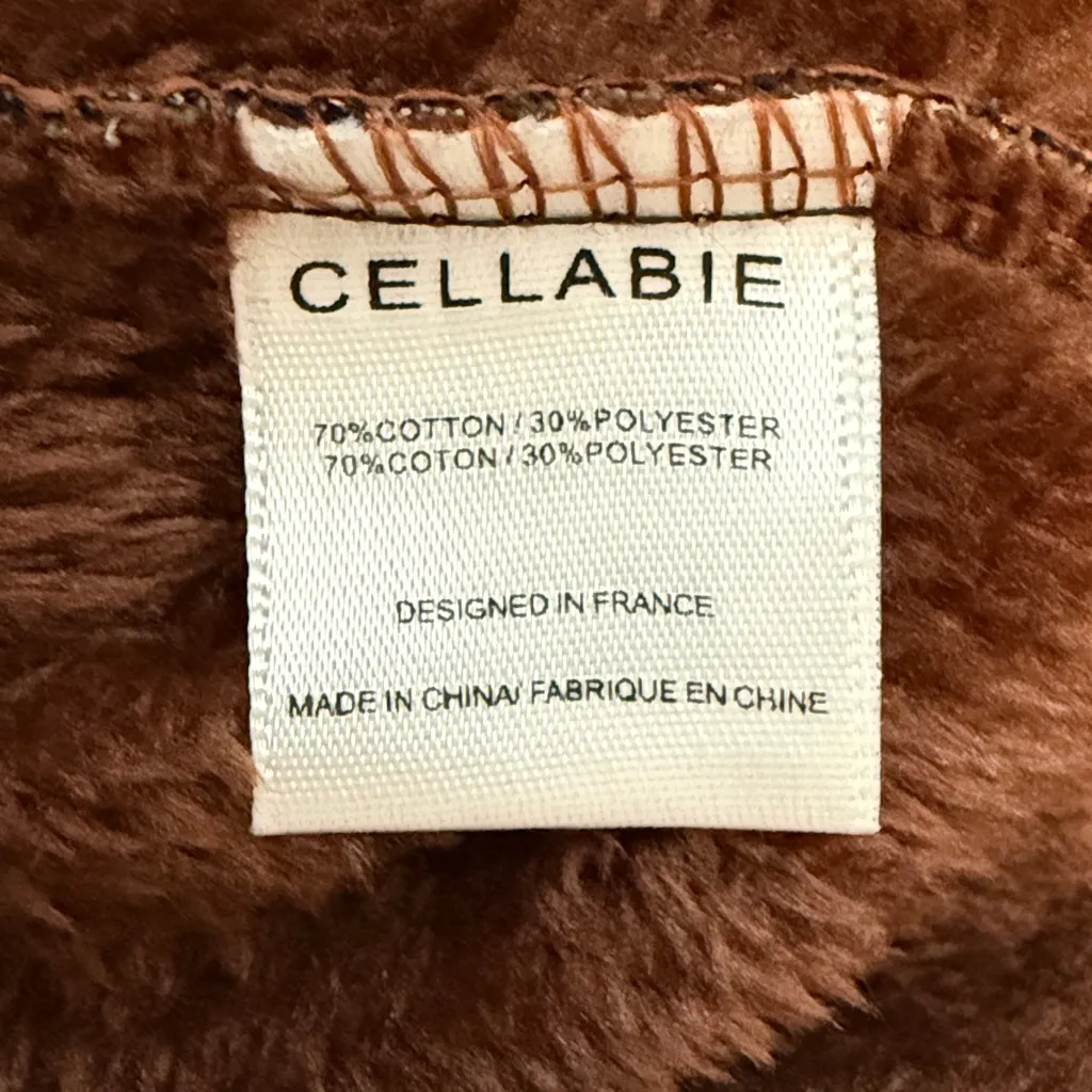 Cellabie navy floral fleece jacket sz L Blue Size L - Image 3