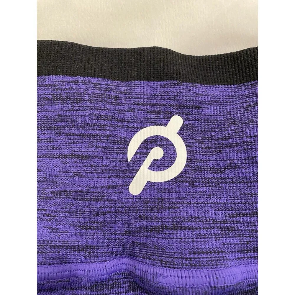 Peloton women’s seamless purple/black bike shorts size Medium - Image 7