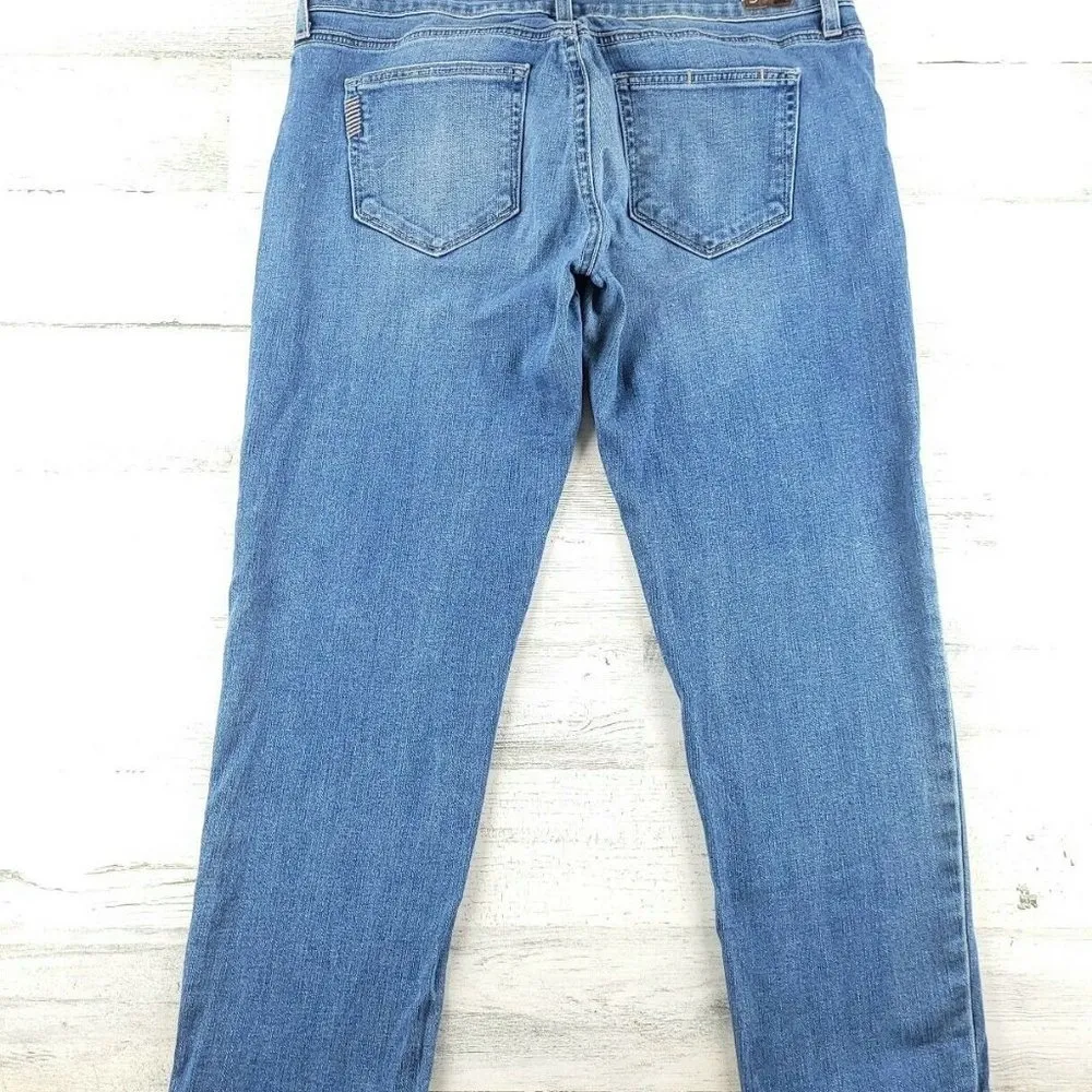 Paige Denim Women’s Jeans Donovan Medium Wash Distressed Size 28 (31x26) EUC - Image 2