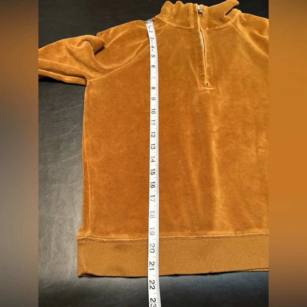 Madewell Mwl Velour Half-Zip Sweatshirt - Image 10