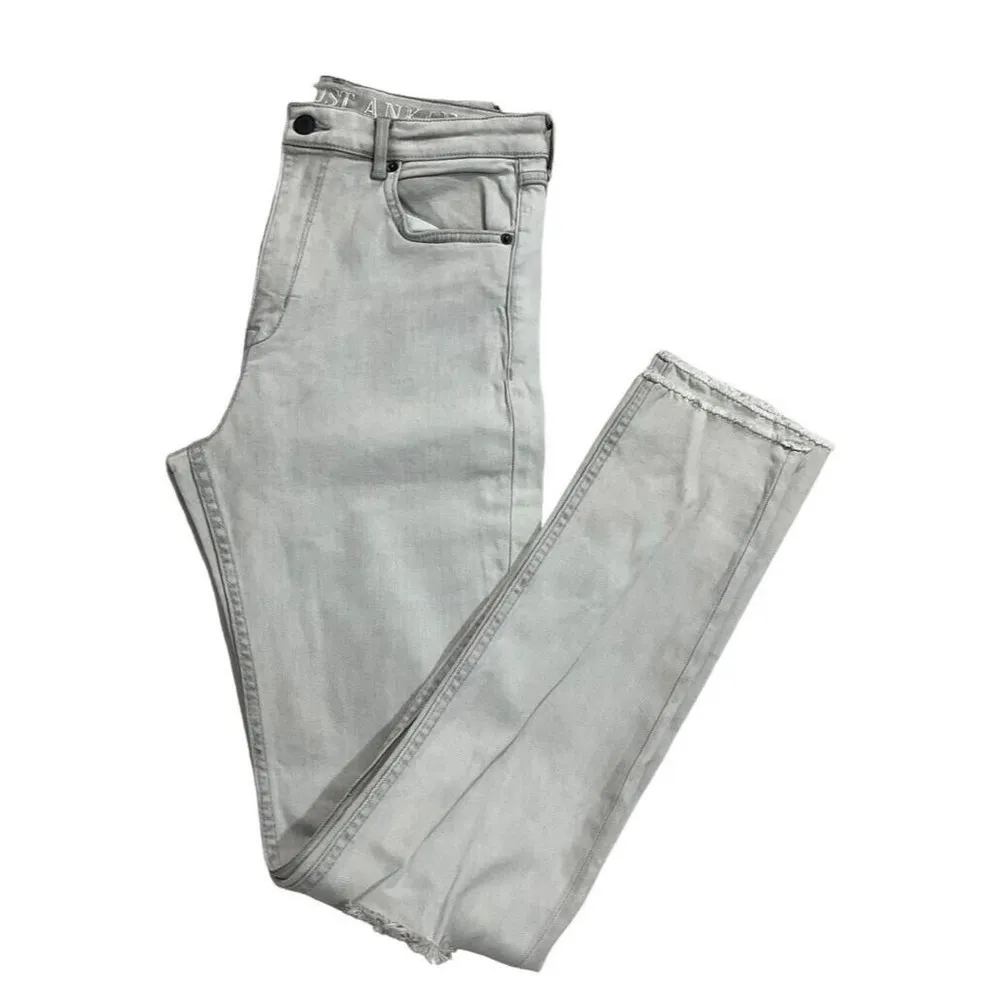 H&M Divided Women Size 12 Gray High Waist Stretch Pants Jeans 29-166 - Image 2