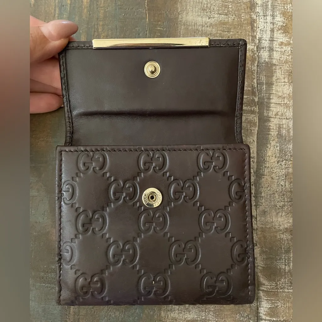 Gucci GG monogram leather wallet in very good condition - Image 7