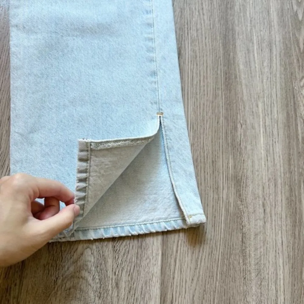 London Split High Rise Straight Leg Jean in Hard Luck Size 32 NWT - Image 9