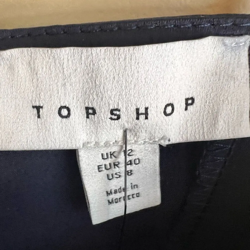 NWT Top‎ Shop Womens Droop Front Flattering Tunic Dress Size 8 Cocktail Dressy - Image 4