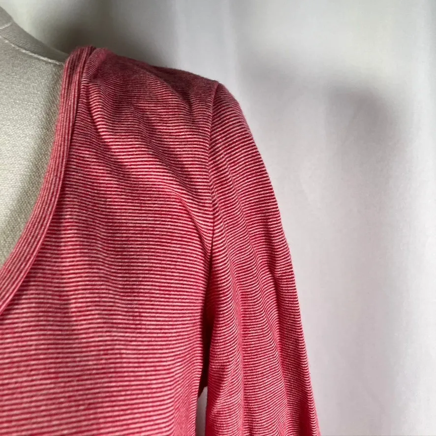 Soma Intimates Women's Bamboo Cotton Blend‎ Lounge Sleep Shirt Dress Red Small - Image 6