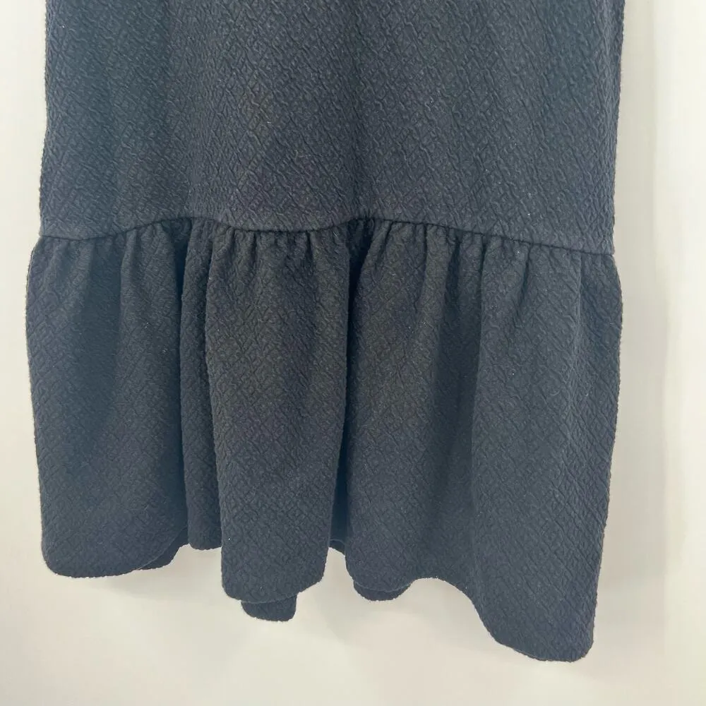 Free People black Easy Street Mini Dress v-back easy to wear stretch size XS - Image 7