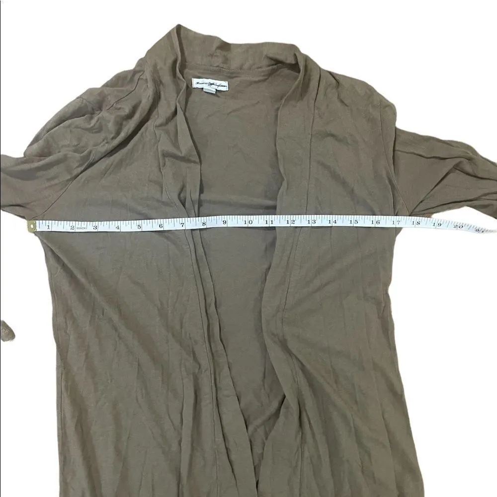 American Eagle Army Green soft Cardigan Sz S - Image 3