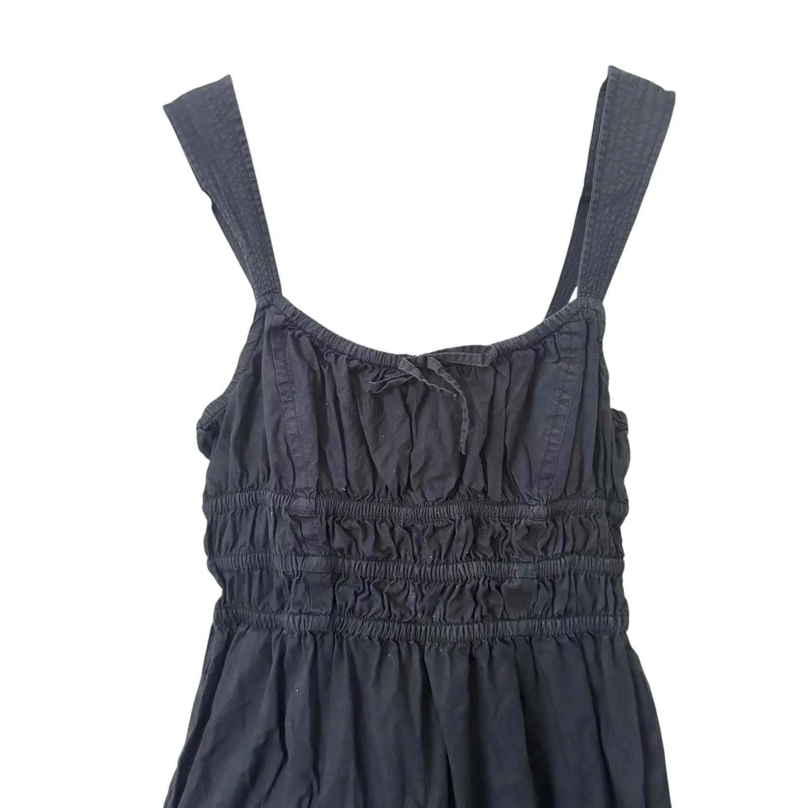 ARITZIA Sunday Best Martine Poplin Tiered‎ Midi Dress Black Small - Image 4