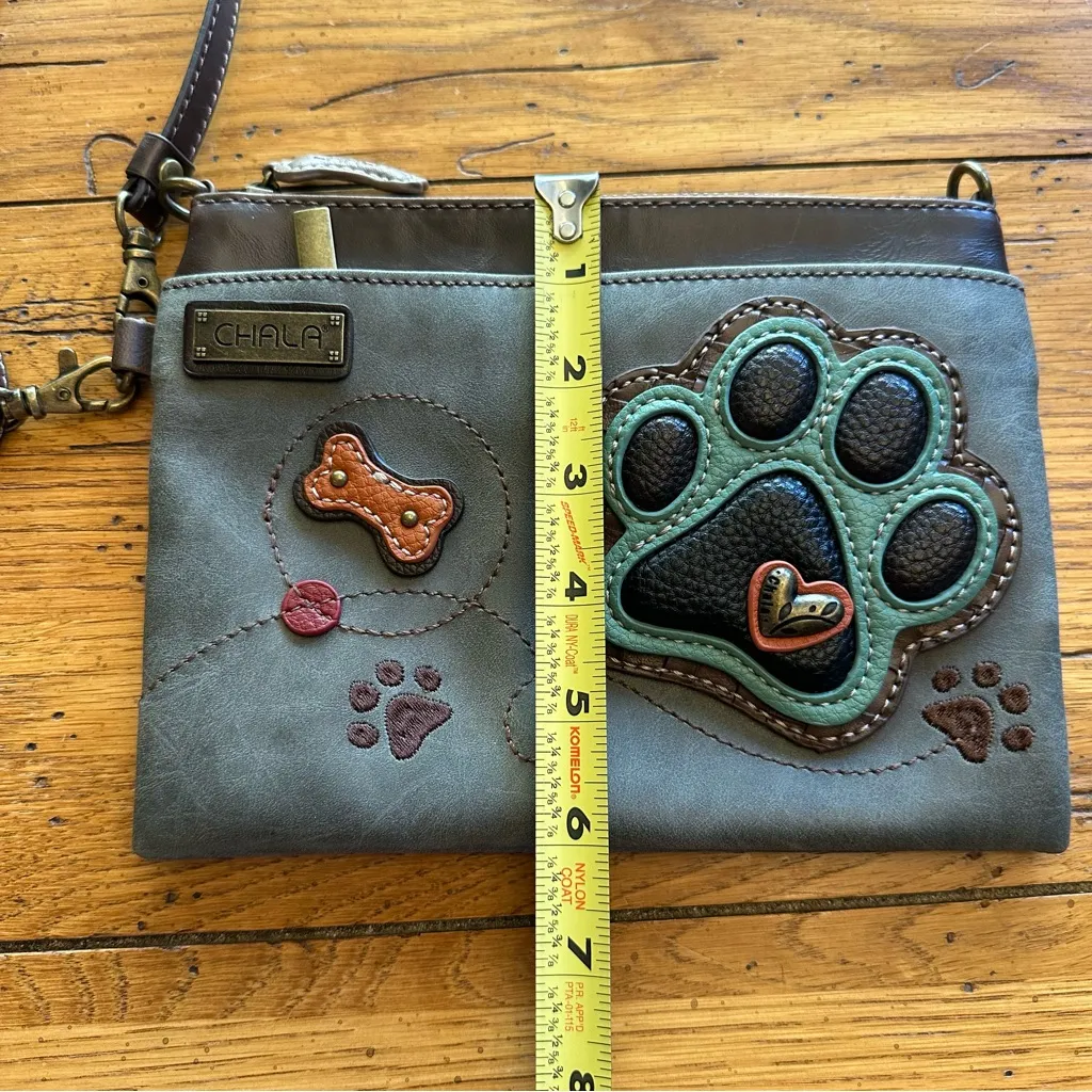 Chala Paw Print Mini Crossbody Bag / Wristlet NWOT - Image 7