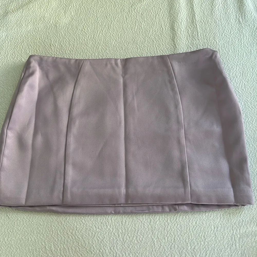 House of CB ELODIE ORCHID SATIN MINI SKIRT, Size Large, $135 - Image 14