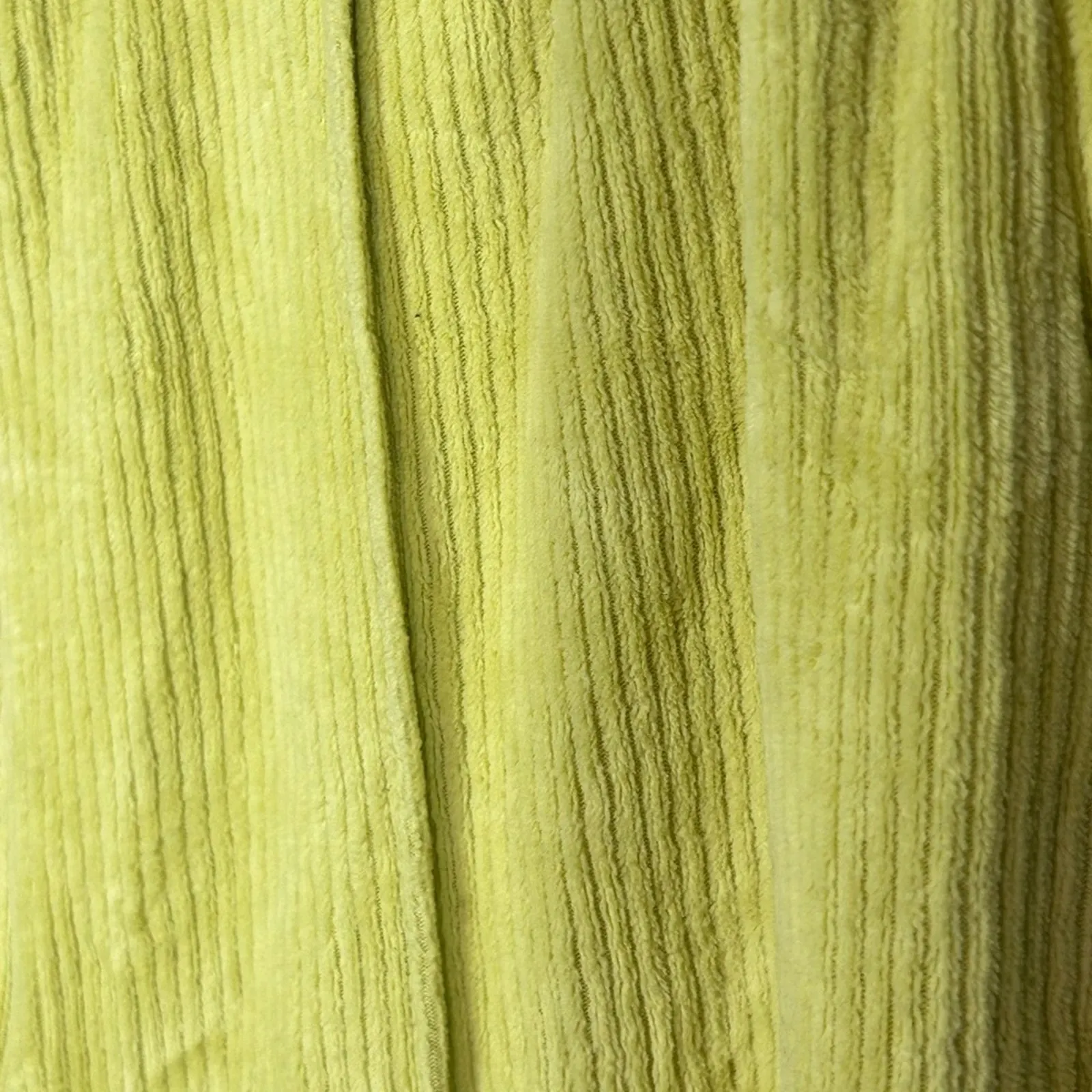 Aerie XS Chartreuse Rib Velour 70s Flare Pants | Retro Boho Wide Leg Trousers - Image 8