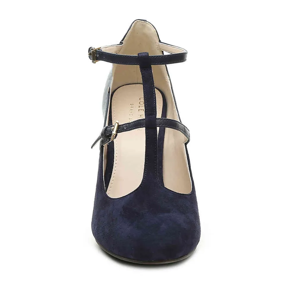 Cole Haan Black Suede & Leather Strappy Rheba Pumps - $250 NWT - Image 2