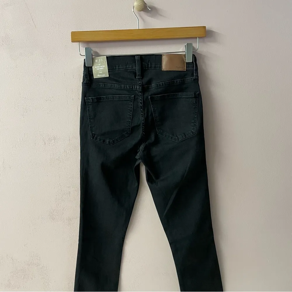 Madewell Black 9” High-Rise Skinny Jeans Size 23 Tall NWT - Image 13