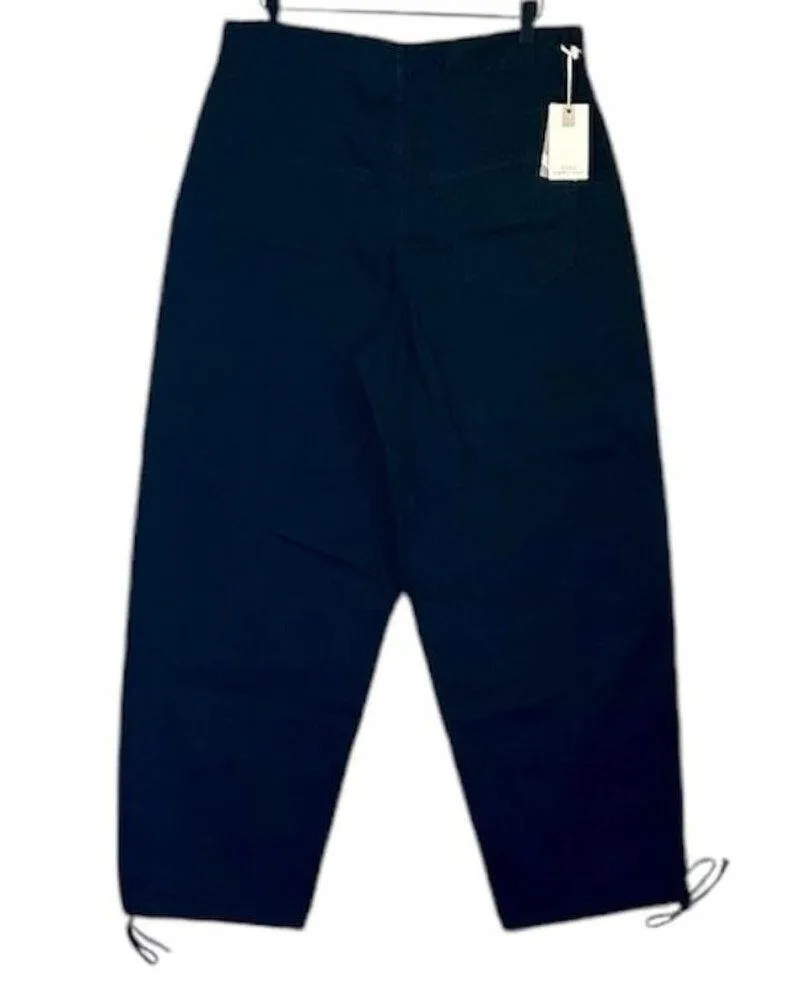 NWT Good American Cotton Uniform Relaxed Drawstring High Rise Denim 6/28 - Image 9