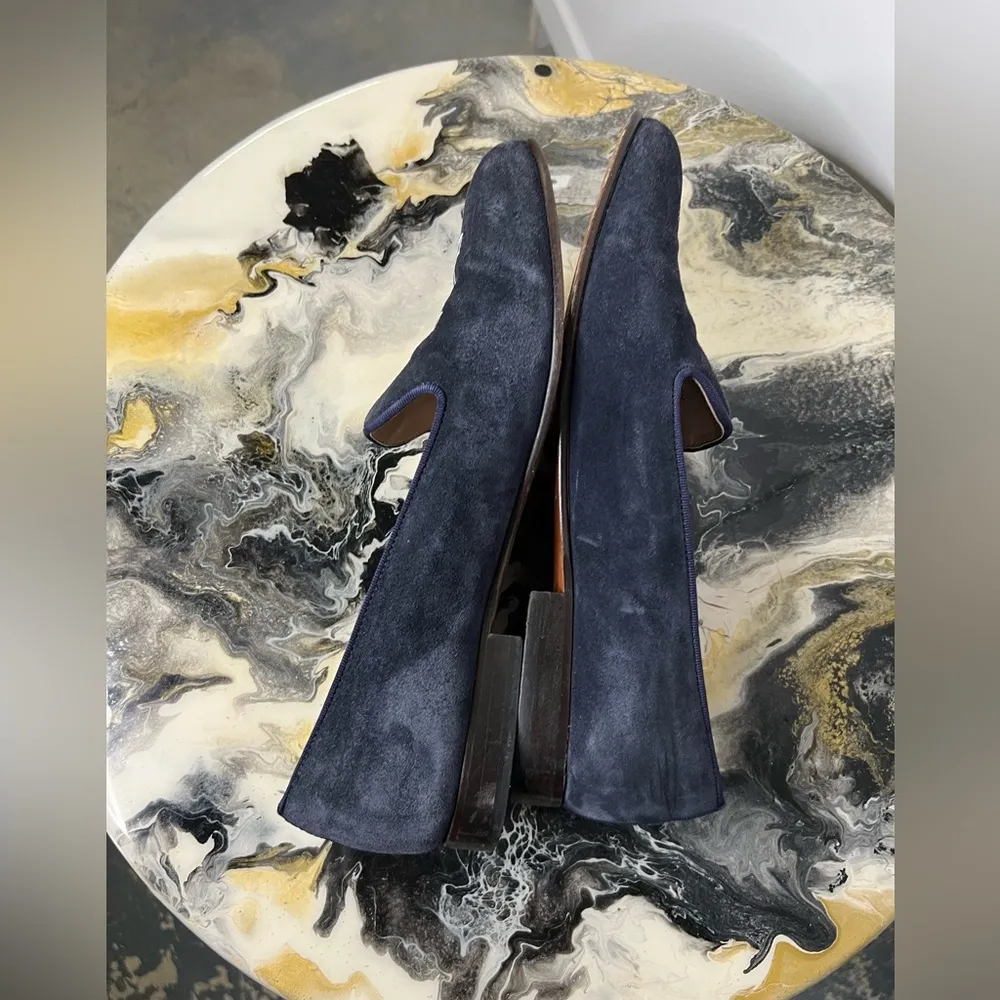 JP Crickets Yale University Blue Suede Loafer Size 8 - Image 8