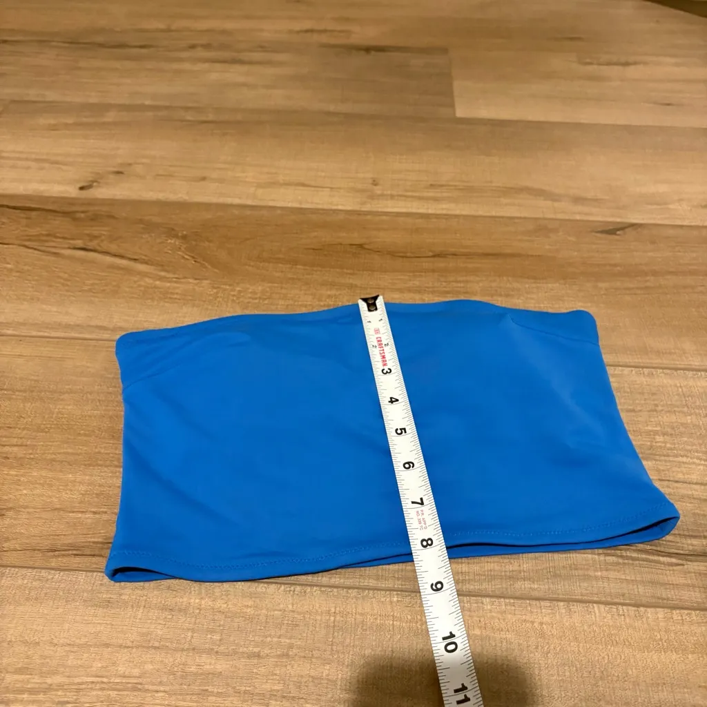 Aerie Bandeau Strapless Swimsuit Bikini Top Cobalt Blue Size Small‎ - Image 7