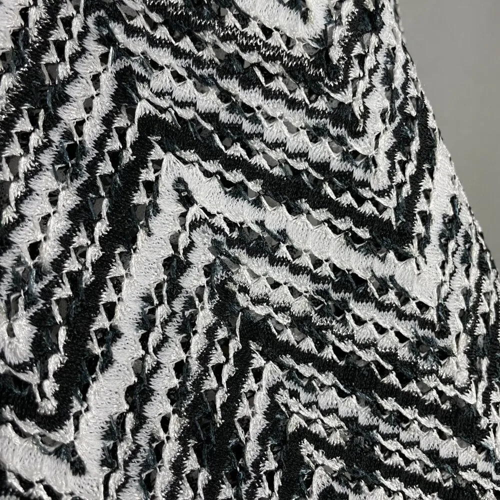 Ramy Brook Taytum Spacedye Chevron Knit Side Slit Swim Cover-Up XS NO DRAWSTRING - Image 12