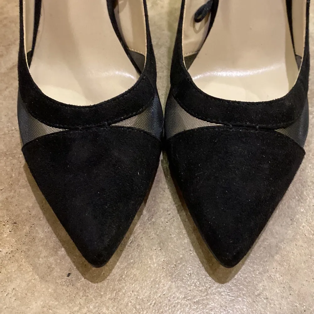 Marc Fisher Darlee Black Mesh Pointed Toe Heels - Image 3