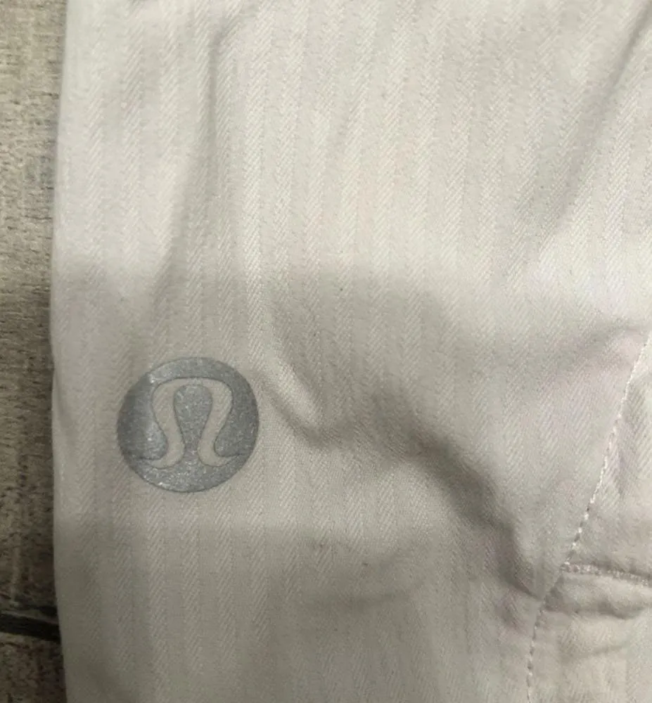Lululemon White  Running Shorts - Image 3