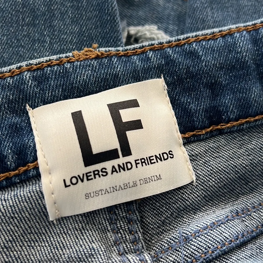 Lovers+Friends Ripped Skinny Jeans (Brgtn) Blue Denim, Size 24 New w/Tag - Image 9