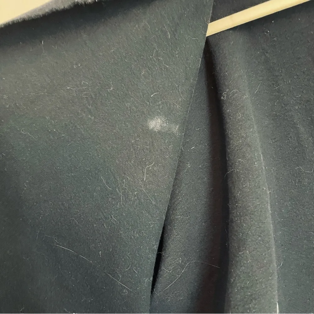 Carla Pontes Oversized Open Front Wool Wrap Cardigan Coat Navy One Size Blue Size undefined - Image 11