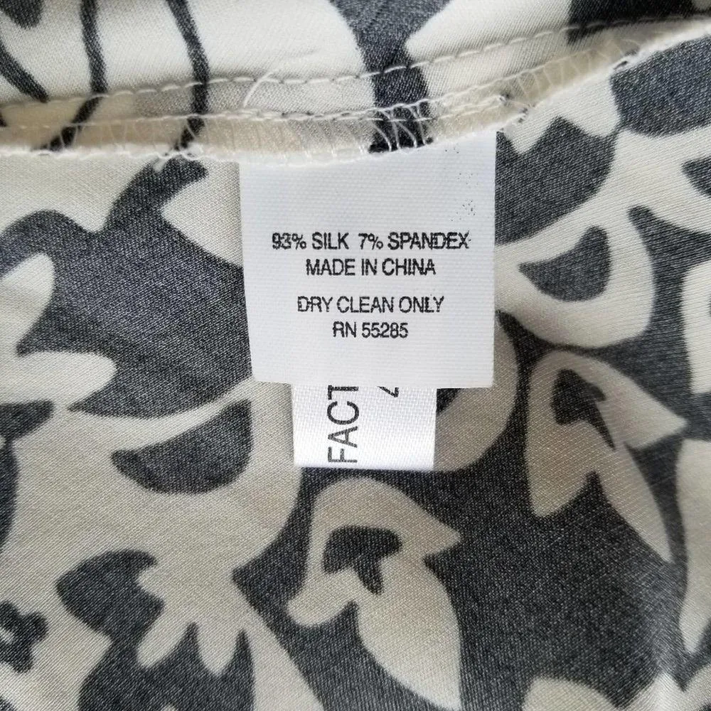 Express Y2K Silk Halter Top Black White Paisley Size XS - Image 6