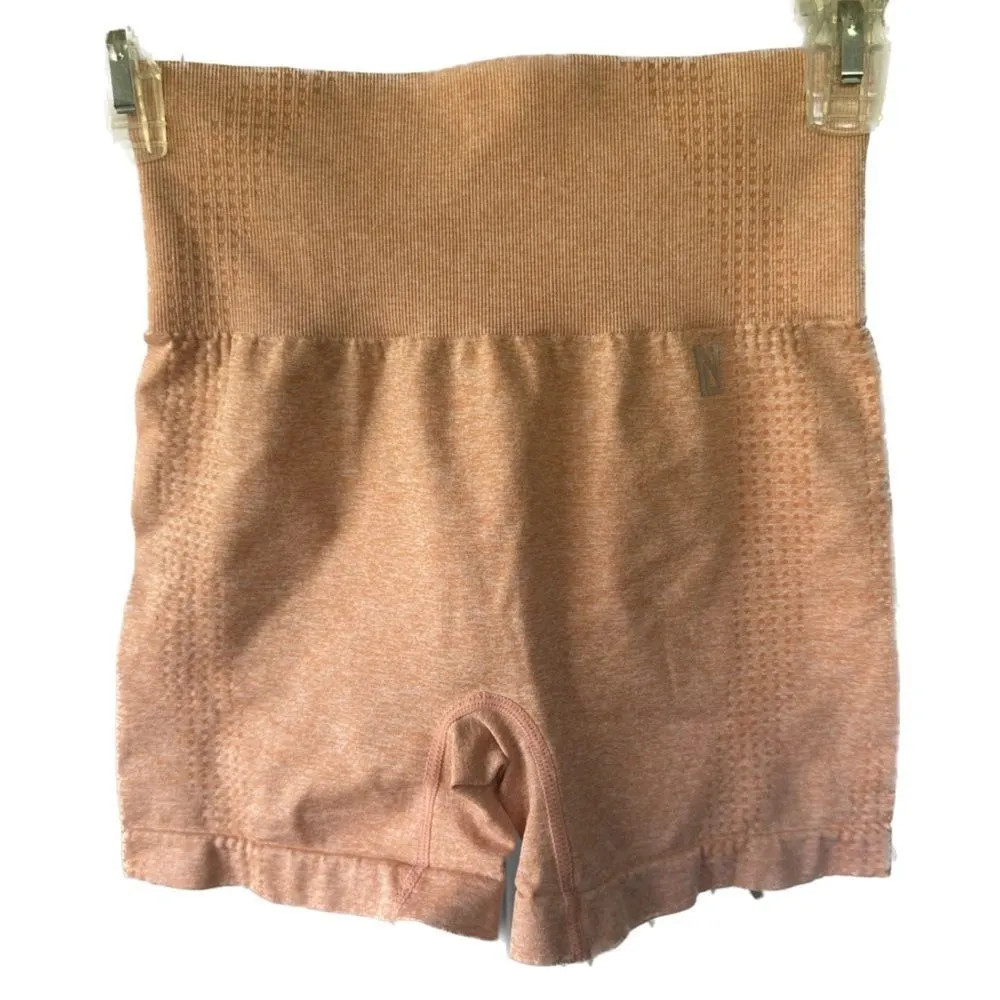 New Look Women's Peach Sports Bra Bike Shorts Activewear Workout Set Small - Image 7