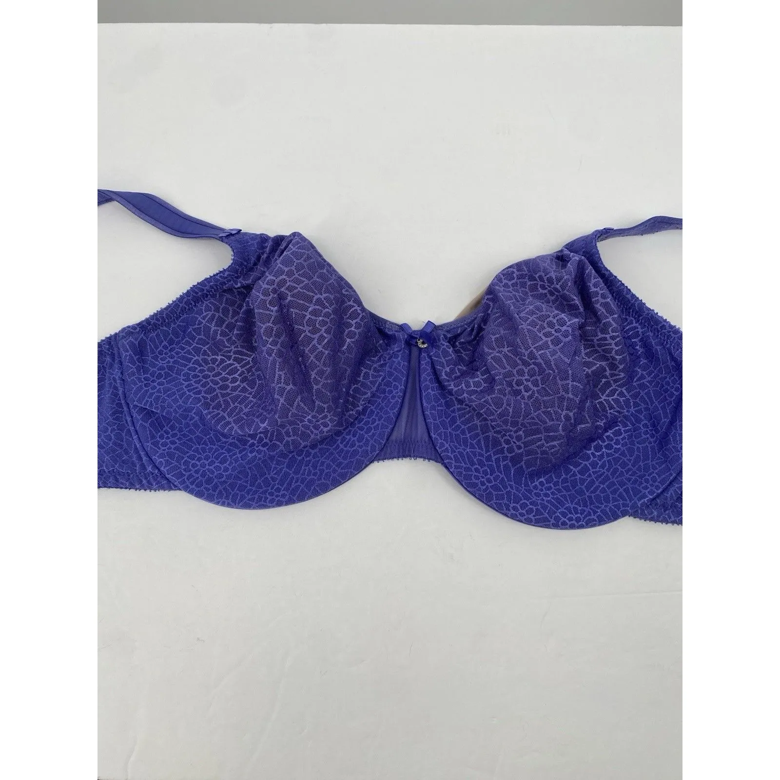 Chantelle 1891 Unlined Minimizer 40DD Bra Lightly Lined Full Coverage Purple - Image 3