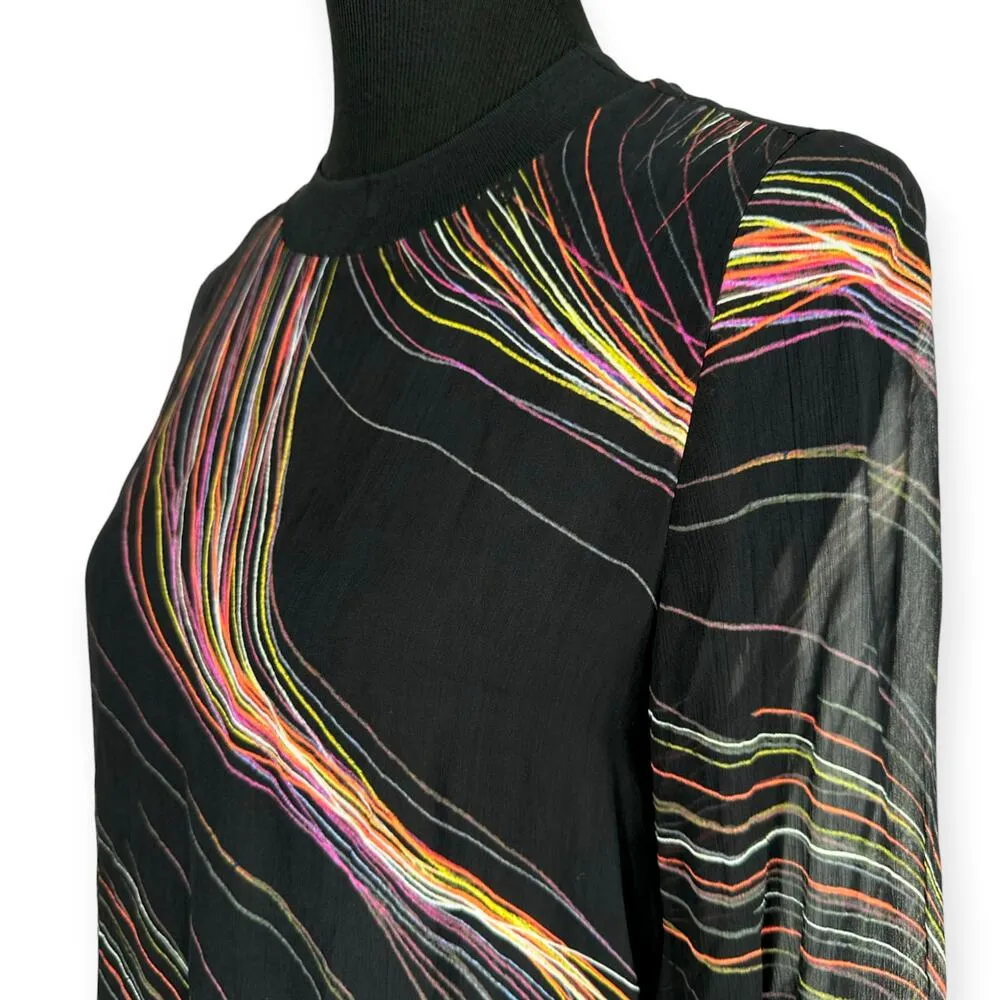 AllSaints | Women's Small | Ada Streamline Sheer Long Sleeve Pullover Top & Cami - Image 6