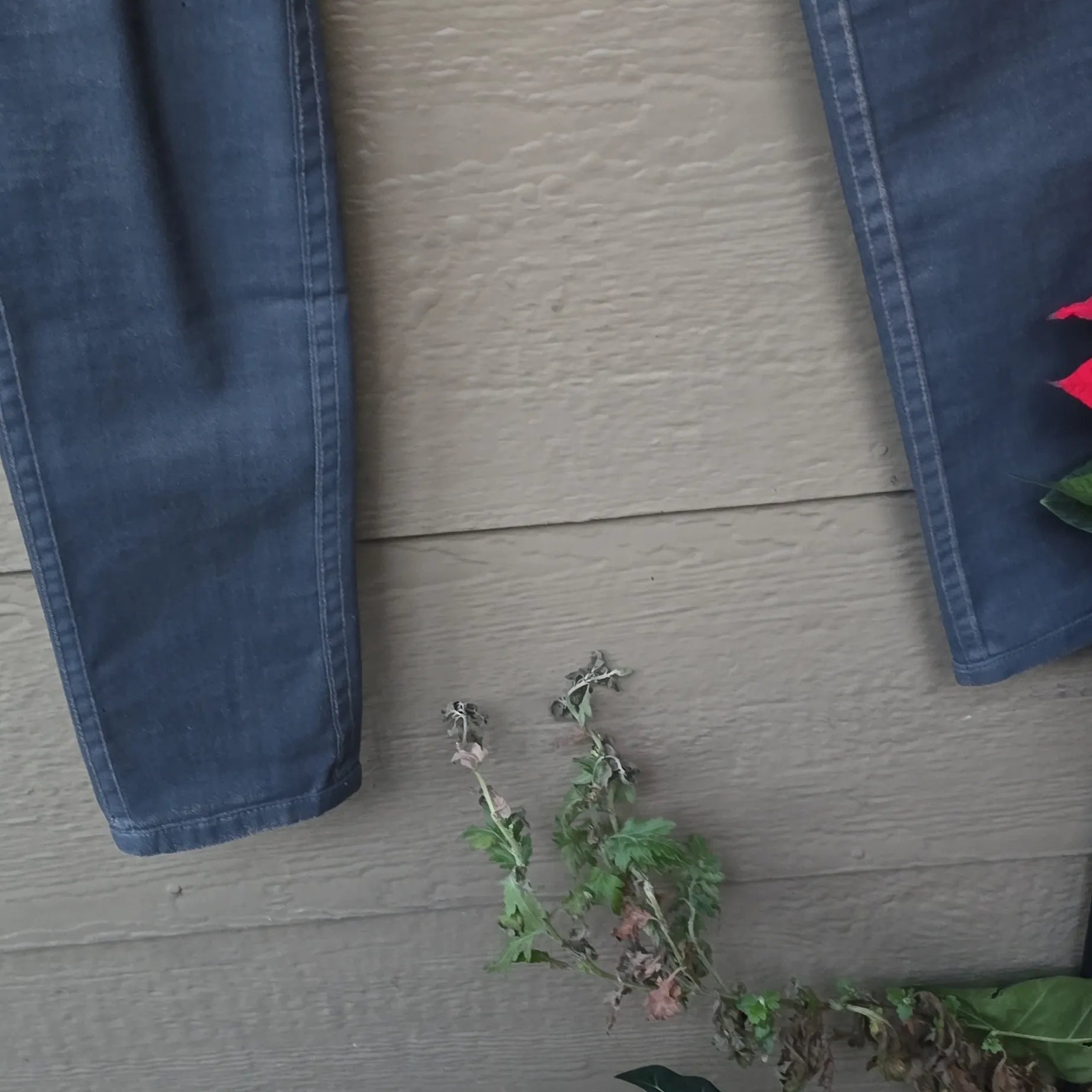 Bleulab Detour legging jegging coated denim gray gold 27 reversible - Image 5