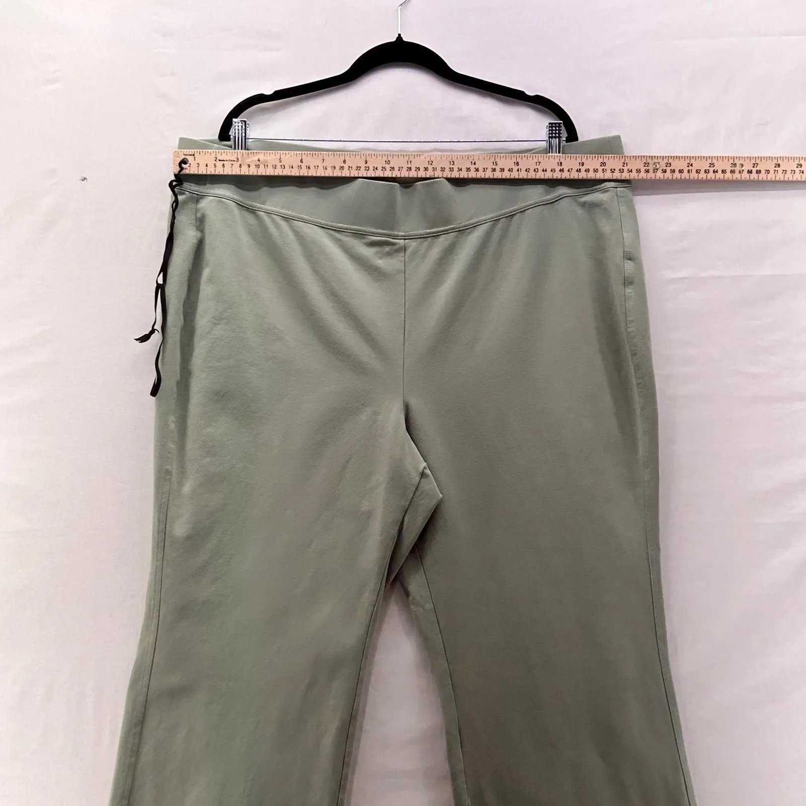 Lands End Wide Leg Pants Green 3X - Image 10