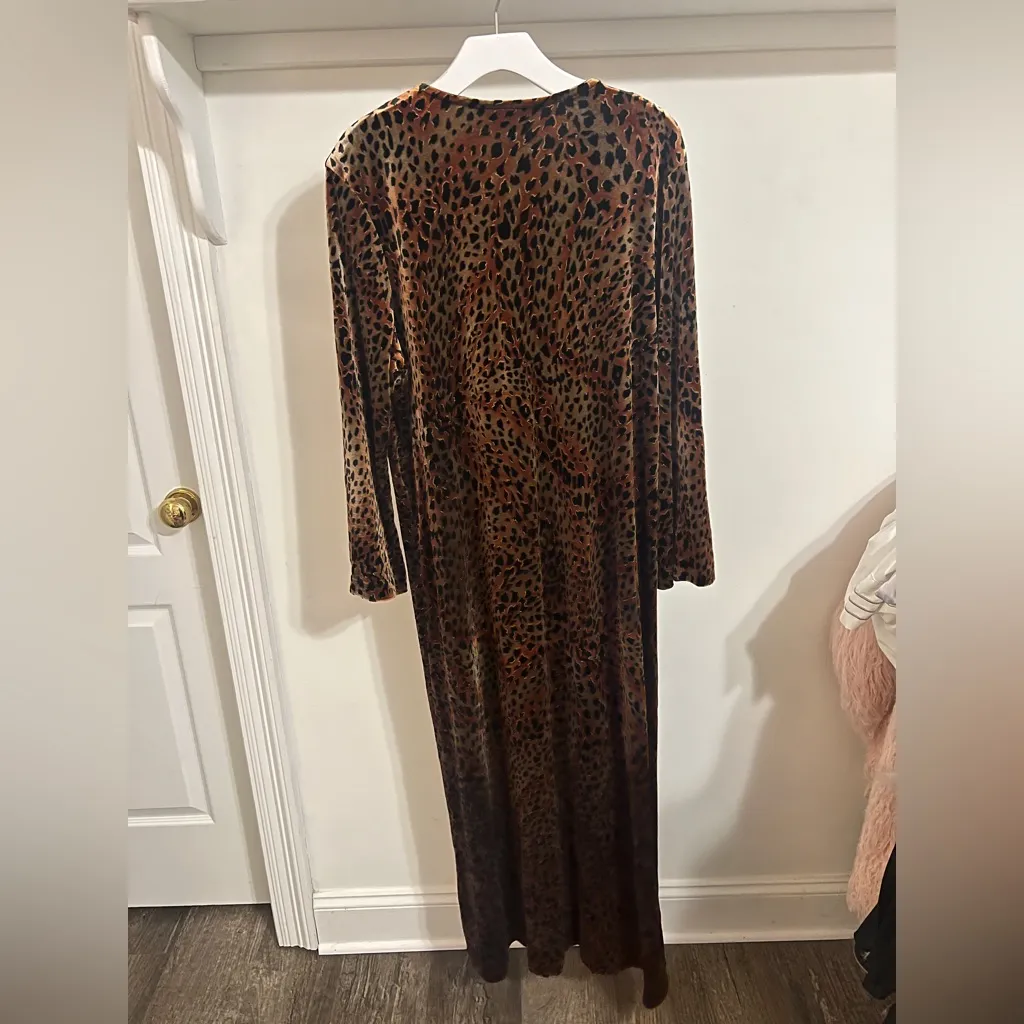 Neiman Marcus Cheetah  Diamond Tea  Dress - Image 6