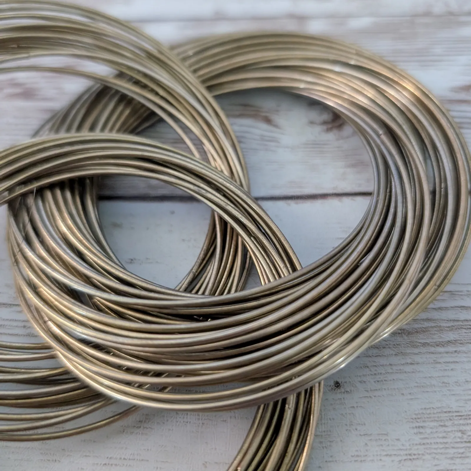 Vintage Bracelet Antique Gold Tone/Brass Tone Interlocking Statement - Image 10