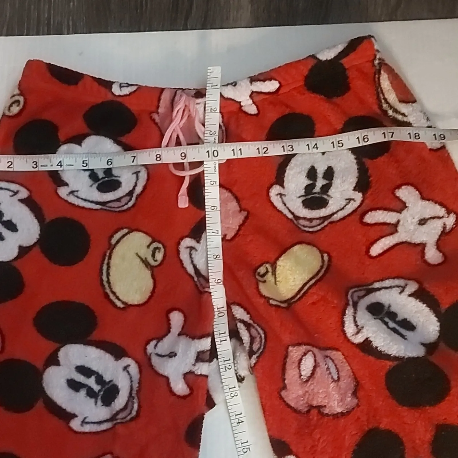 Mickey Mouse Pajamas Red/Black  L Cozy Kidcore Casual Comfy Disneyana Sleepwear - Image 4