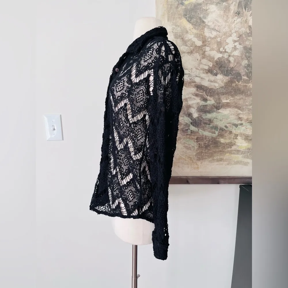 Free People Until Sundown Shirt in Black Size XS NWOT $98 - Image 3