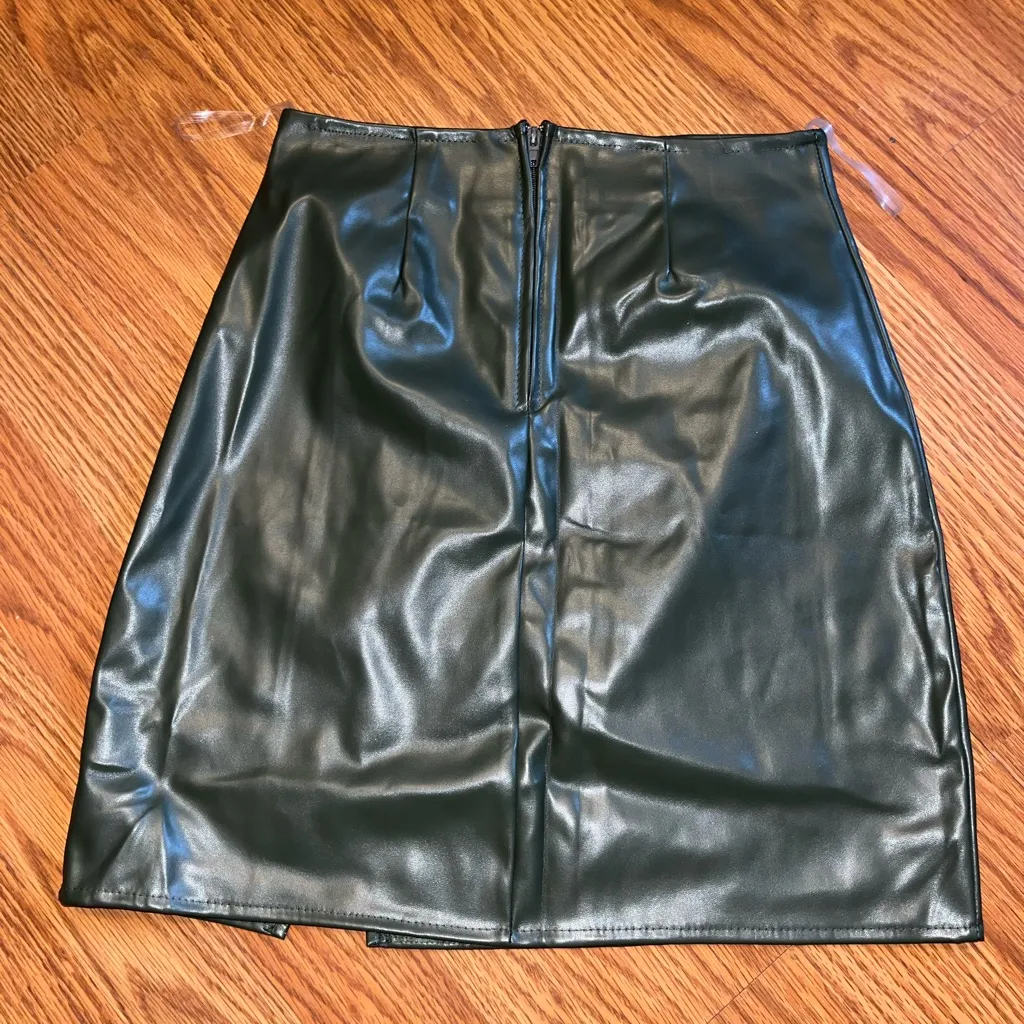 NWT-Windsor pleather slit skirt - Image 3