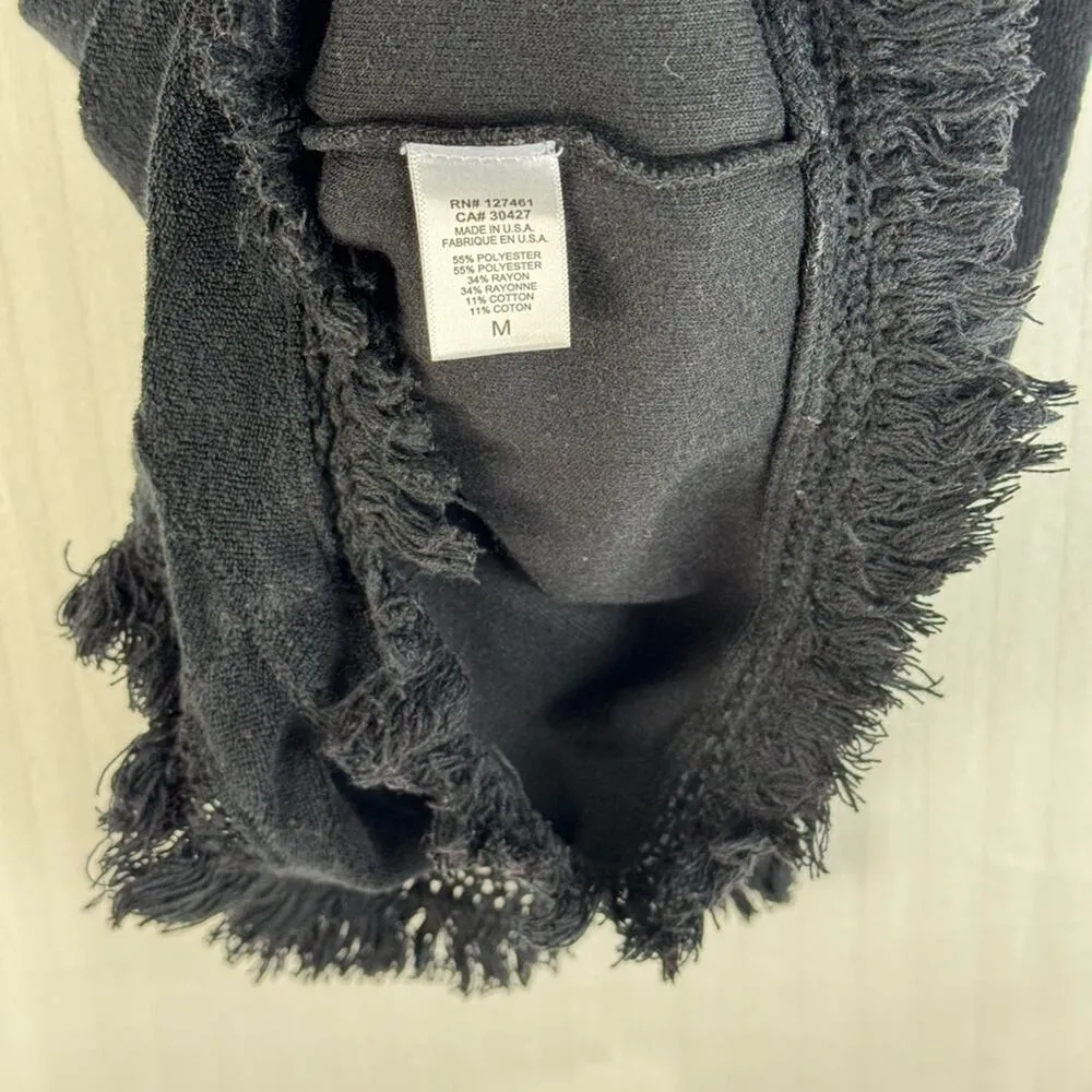 WildFox Terry Cloth Jumpsuit Swim Coverup Fringe Hem Size Medium Boho Western - Image 6