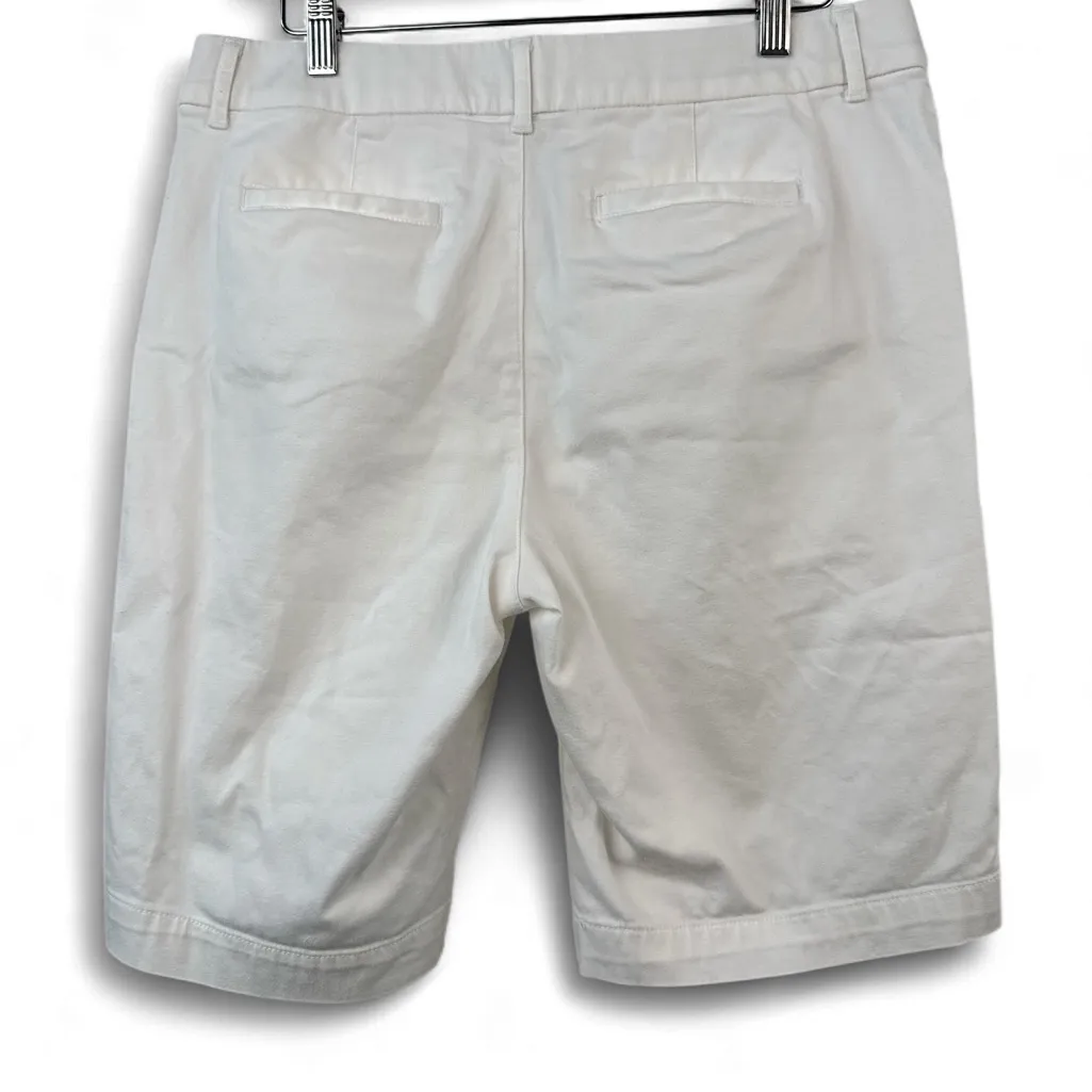 St. John White Cotton‎ Shorts - Image 2