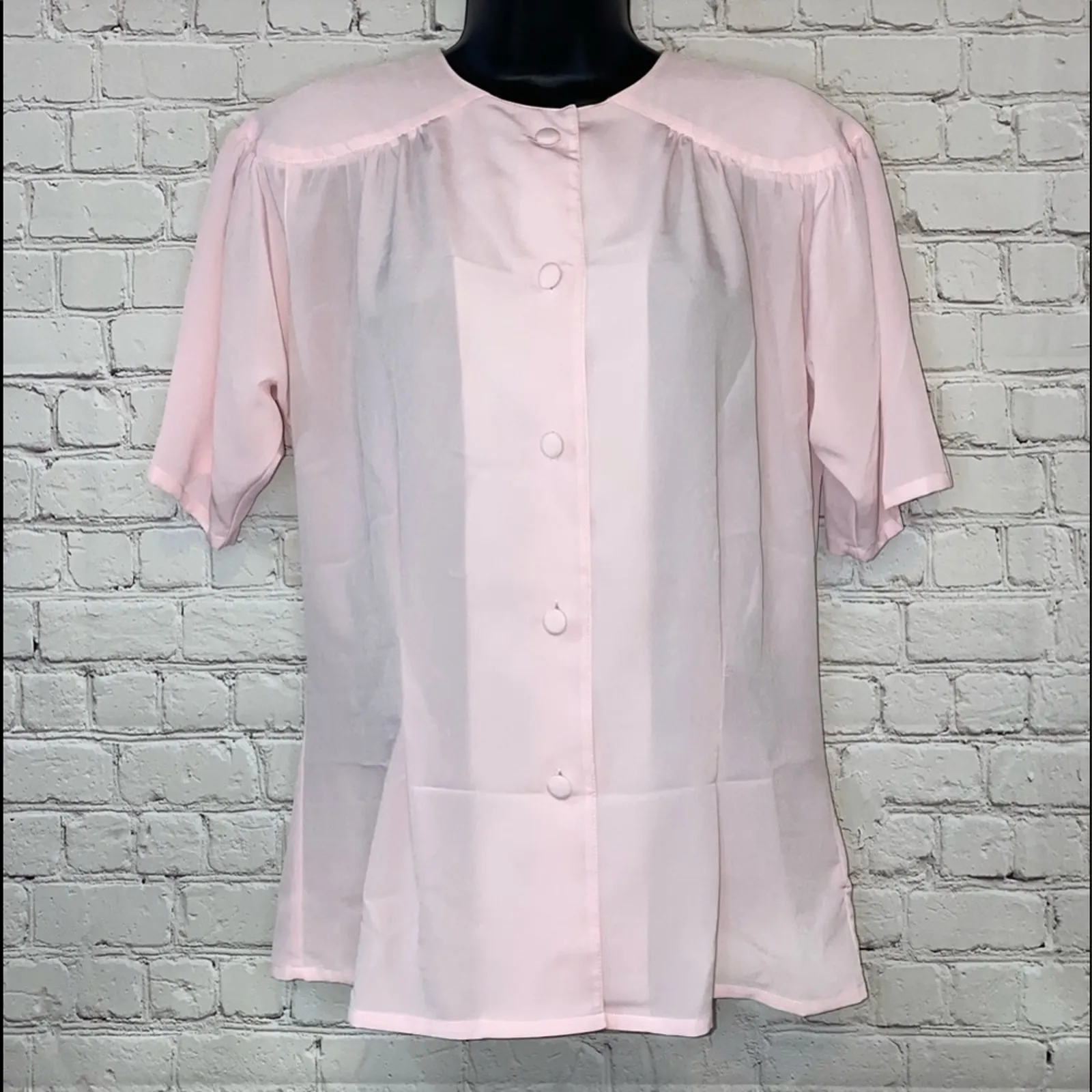 Oscar de la Renta Expressions Pink Button Down - Image 4