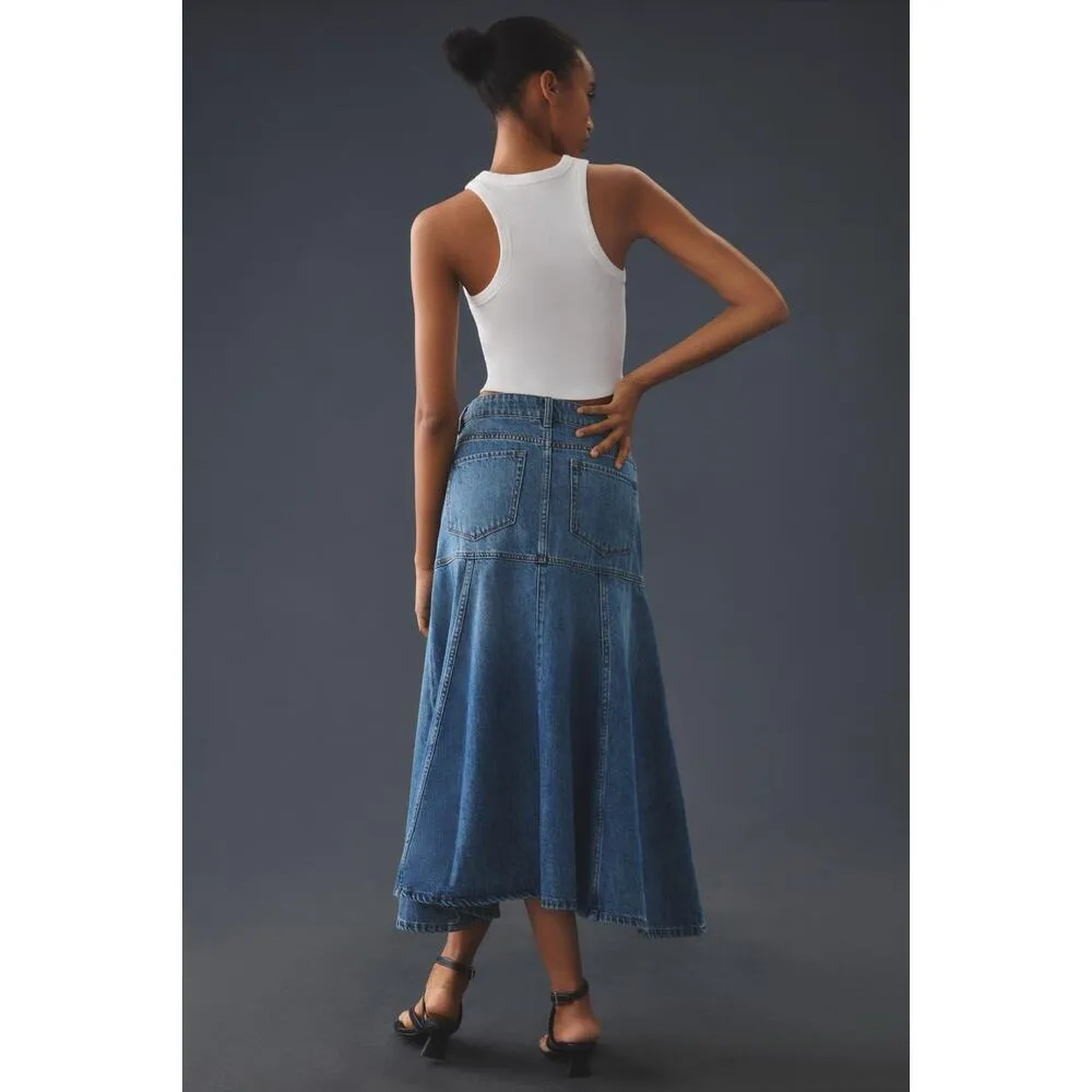 NWT Anthropologie Mare Mare denim midi skirt - Image 2