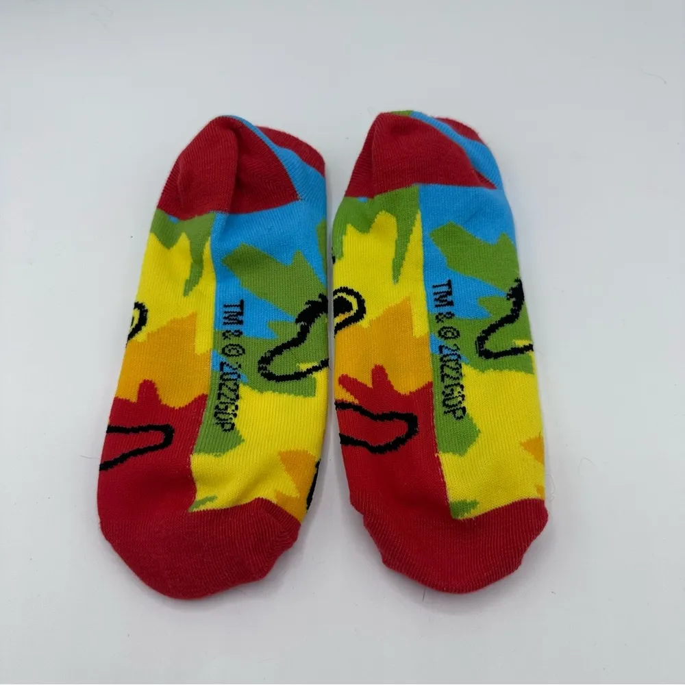 Grateful Dead Low Rise Socks Tie Dye Rainbow Dancing Bear One Pair - Image 3