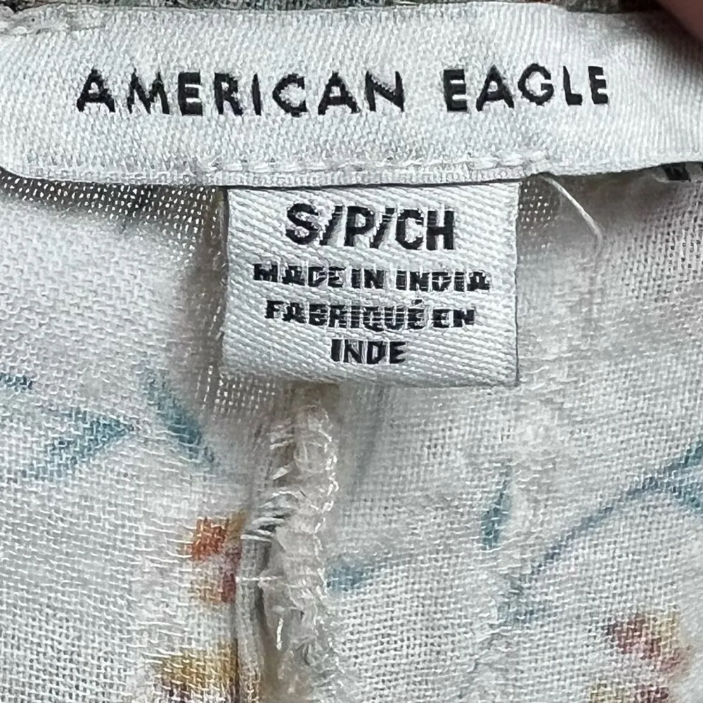 American Eagle Boho Peasant Crochet
Tassel Blouse size S - Image 4