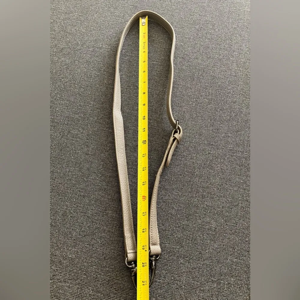 Replacement Adjustable Strap Grey Faux Leather Silver Hardware - Image 6