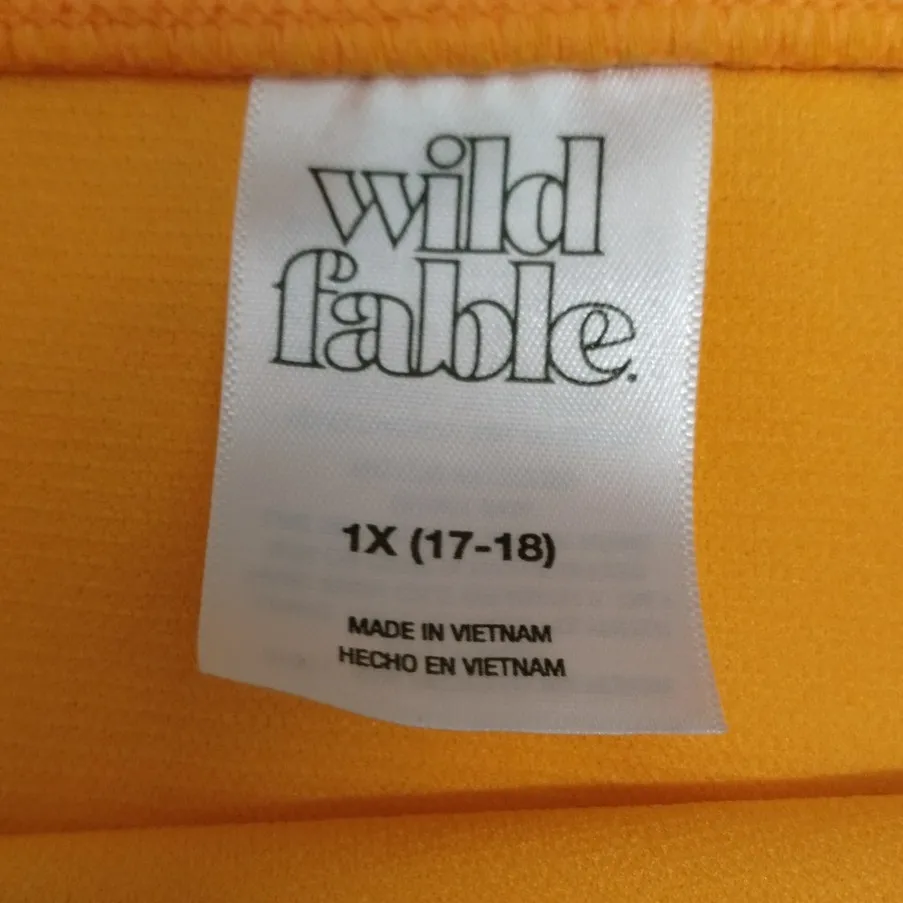 Wild Fable NWT Size Juniors 1X (17-18) Orange Low-Rise Cheeky Bikini Bottoms - Image 4